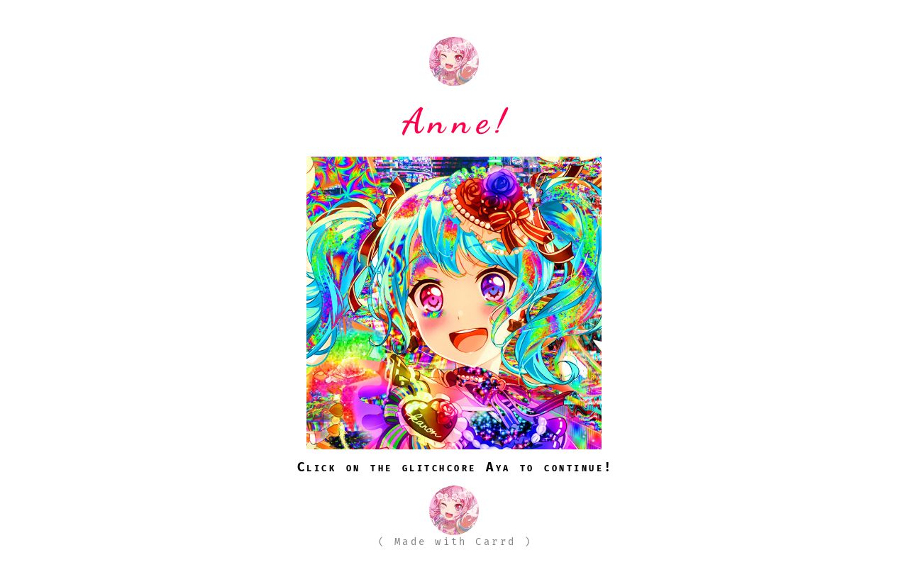 Carrd profile picture for @anne